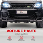 Voiture électrique enfants véhicule électrique 12 V double moteurs 3 à 5 km/h 110 x 68 x 52 cm noir