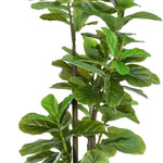Lot de 2 plantes artificielles Figuier à feuilles de violon Ficus Lyrata hauteur 180cm avec Pot