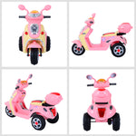 ® Scooter électrique pour Enfant 3 Ans 6 V Métal + polypropylène 108 x 51 x 75 cm Rose/Blanc