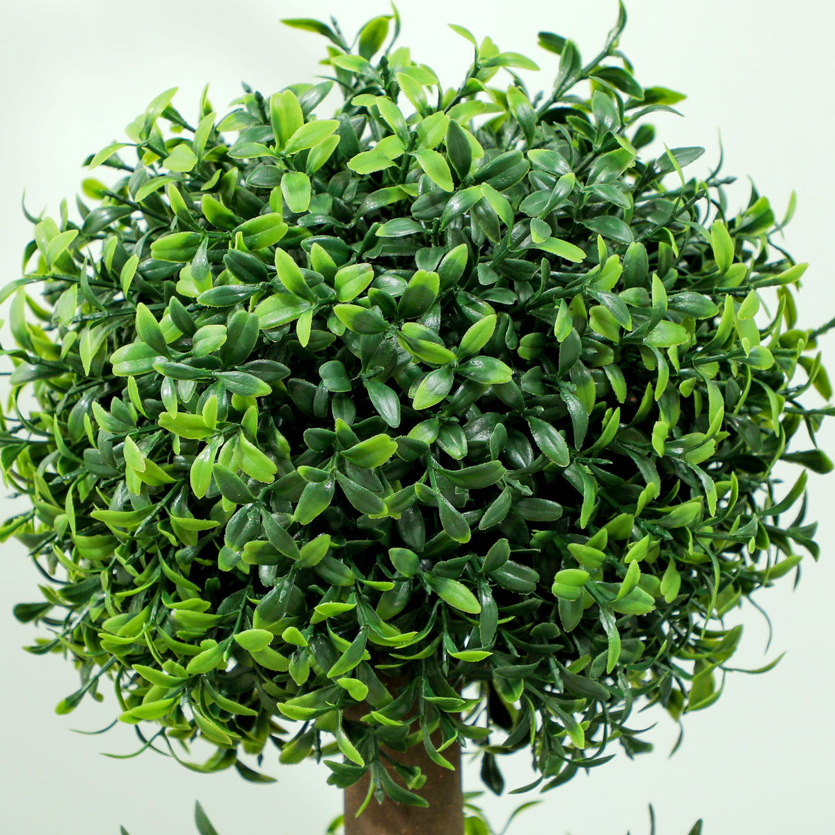 2er-Set künstliche Buchsbaum-Topiary-Bäume, 101,6 cm, 3 Kugeln, künstliche Pflanze aus PE, grün, mit Topf für innen und außen