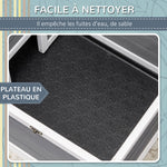 Maison enclos cage pour petit animal tortue avec 2 espaces 86 x 54 x 43 cm - bois de sapin