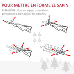 Sapin de Noël Artificiel Arbre de Noël Lumineux 120cm en Fibre Optique Deco Noël lumière à Variation de Couleurs 130 LED Vert