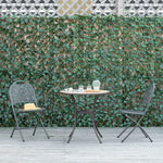 Lot de 4 Haies Artificielles de Lierre Extensible, Feuilles Murale Brise-vue en Polyester Osier, 200 x 100 cm, Vert