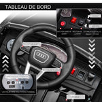 Audi RS Q8 Elektroauto für Kinder, lizenziert, Elektrofahrzeug mit Fernbedienung, USB, Bluetooth, Schwarz