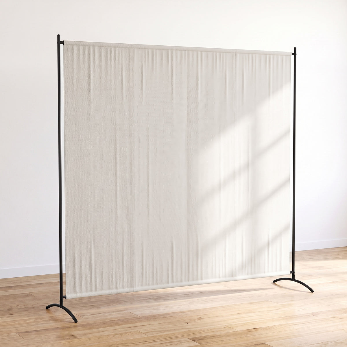 Paravent Extérieur à Panneau Unique, Séparateur de Pièce de 180H cm avec Protection UV30+, Beige
