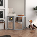 Barriere de sécurité pliable barrière chien trois plaques avec deux pieds de soutien 154 x 30 x 80 cm gris