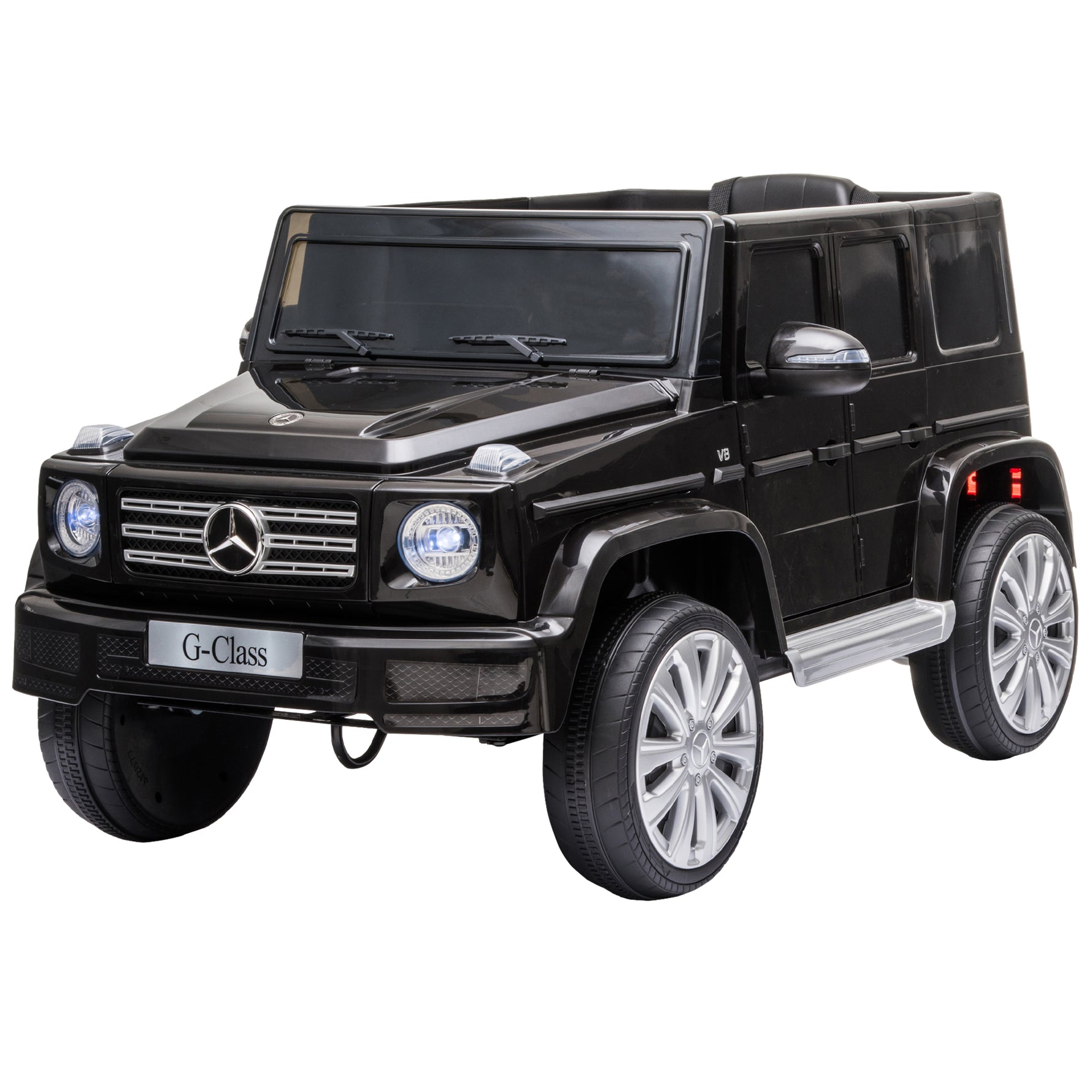 Voiture véhicule électrique enfant licence officielle Mercedes 12 V télécommande parentale, V. Max. 5 Km/h - noir-0
