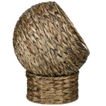 Panier lit surélevé pour chat, niche grotte cosy grand confort, dim. 40L x 37l x 51H cm coussin moelleux beige inclus