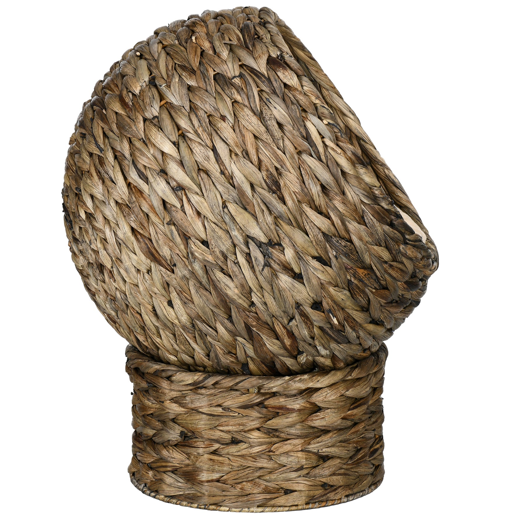 Panier lit surélevé pour chat, niche grotte cosy grand confort, dim. 40L x 37l x 51H cm coussin moelleux beige inclus