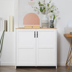 Meuble de rangement buffet cuisine avec 2 portes et 2 étagères réglables 90 x 39,5 x 88 cm