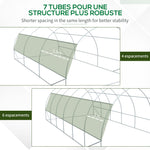 Serre de jardin serre tunnel 18 m² avec porte, parois latérales enroulables 12 fenêtres acier PE  4 x 3 x 2 m vert
