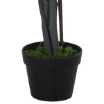 Arbre Artificiel Plante Artificielle ficus H.1,45 m Tronc Branches Liane Lichen Feuilles Grand réalisme Pot Inclus