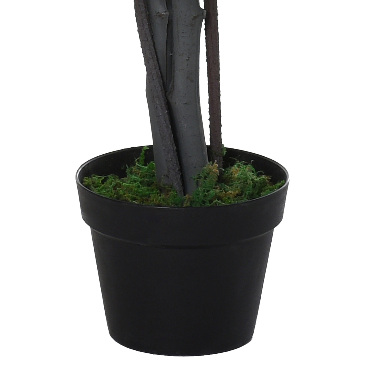Arbre Artificiel Plante Artificielle ficus H.1,45 m Tronc Branches Liane Lichen Feuilles Grand réalisme Pot Inclus