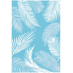Tapis d'extérieur réversible 274x182 cm, tapis de sol en PP résistant aux intempéries, sac de transport, bleu