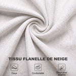Fauteuil de Salon, Fauteuil d'Appoint Mid-Century Moderne en Flanelle Neige avec Haut Dossier Oreiller Capitonnée, Crème