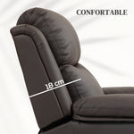 Fauteuil releveur électrique fauteuil relax électrique avec repose-pied télécommande et 2 pochettes 76x90x105cm marron