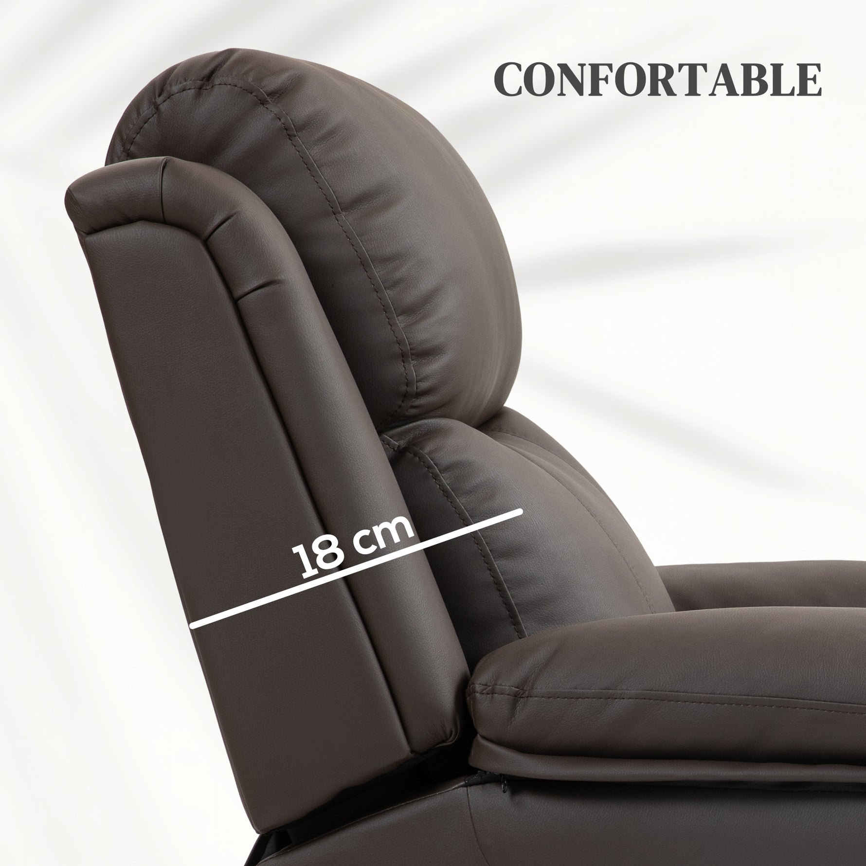 Fauteuil releveur électrique fauteuil relax électrique avec repose-pied télécommande et 2 pochettes 76x90x105cm marron
