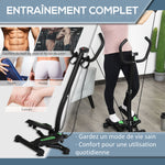Stepper avec guidon, stepper de fitness avec écran LCD, pédales antidérapantes, marche d'escalier pour maison, bureau, salon, salle de sport, vert et noir