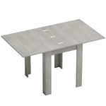 Tavolo da pranzo rettangolare allungabile per 4-6 persone, tavolo da cucina 70-140 cm, feltrini, grigio
