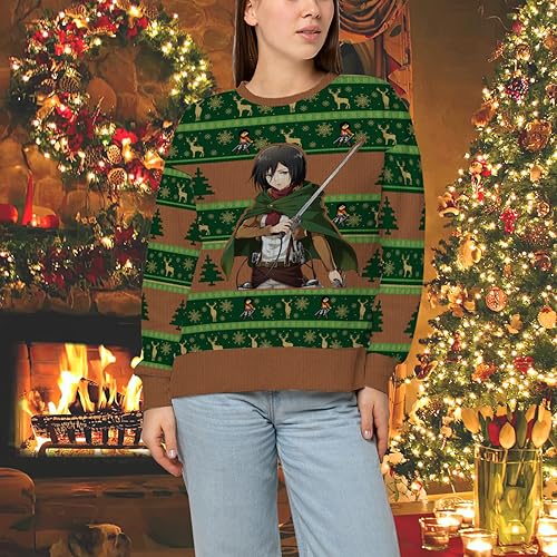 Pull de Noël AOT Mikasa