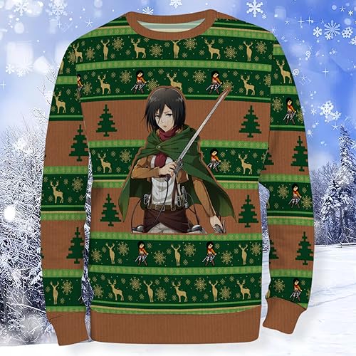 Pull de Noël AOT Mikasa