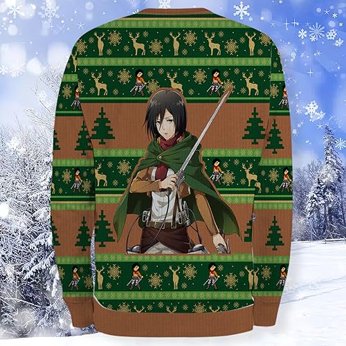 Pull de Noël AOT Mikasa