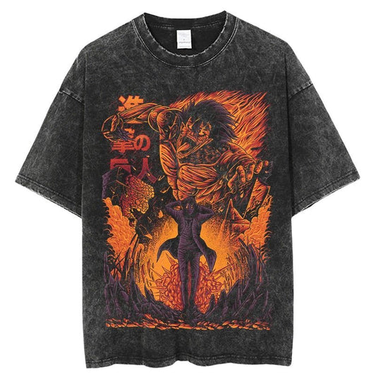 T-Shirt Vintage Eren Rage Badass