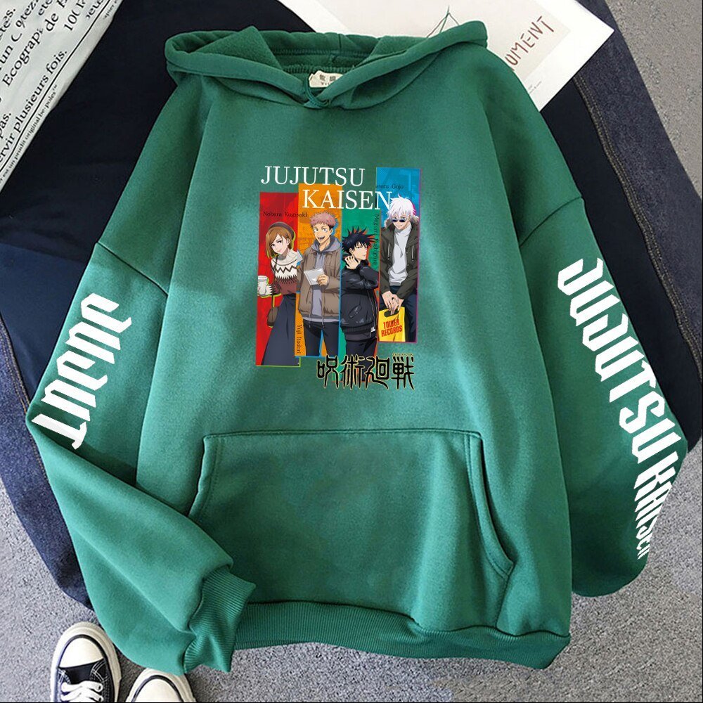 Sweat à Capuche Jujutsu Kaisen – Équipe Gojo Style Nuit