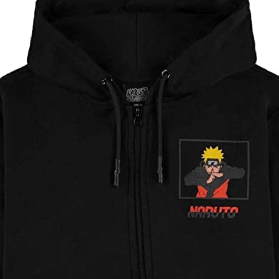 Sweat à Capuche Noir Naruto Shippuden Nouvelle Édition 2023