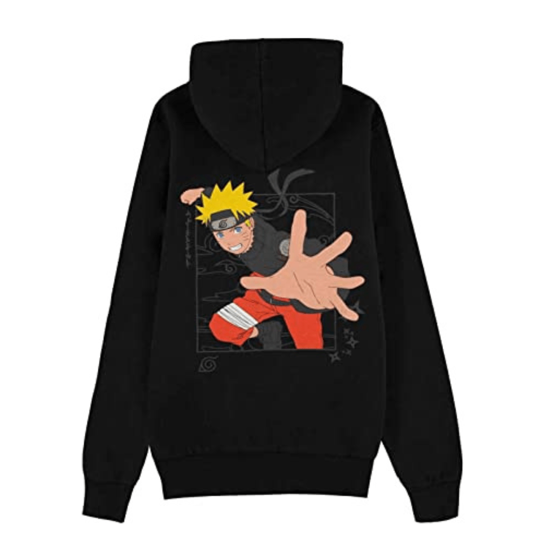 Sweat à Capuche Noir Naruto Shippuden Nouvelle Édition 2023
