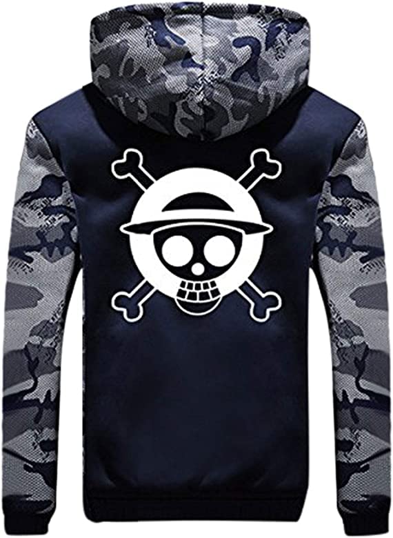 Sweat à Capuche One Piece – Emblème Mugiwara Style Guerre