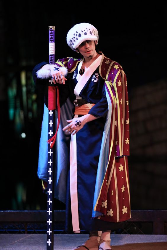 Trafalgar Law Style Wano Costume Cosplay
