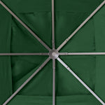 Toile de rechange pour pavillon toit de remplacement gazebo tissu polyester haute densité 180 g/m² anti-UV 3 x 3 m vert