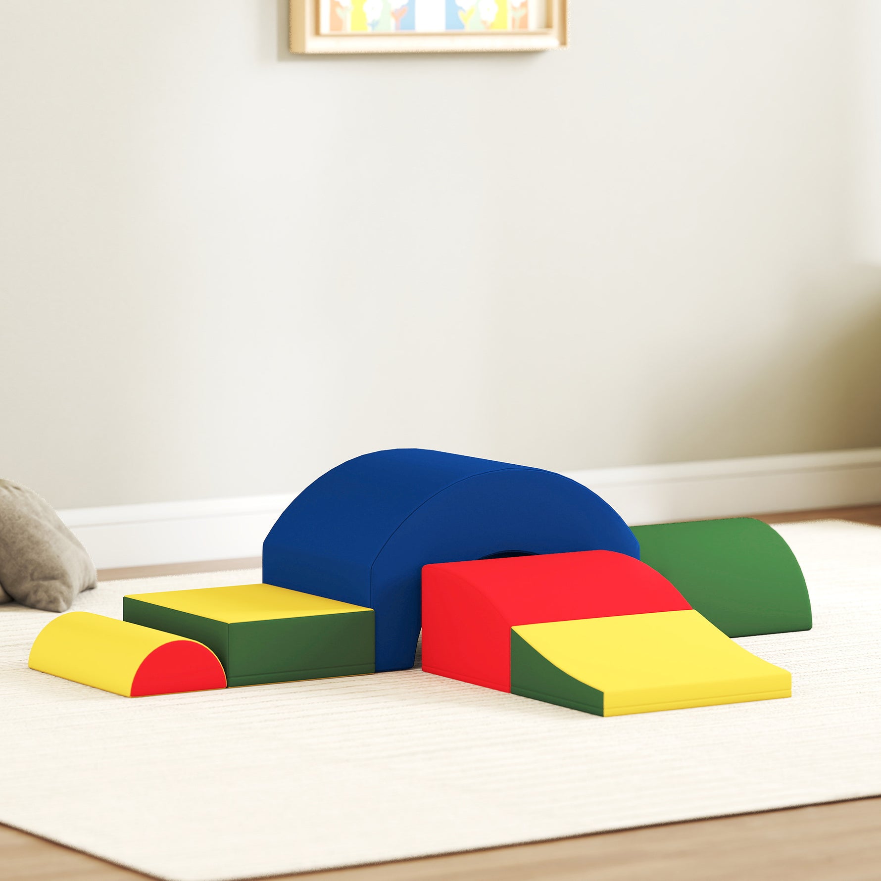 Module motricité bébé 5PCS parcours motricité bébé en mousse EVA pour enfants d'âge préscolaire, multicolore