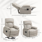 Fauteuil releveur électrique, fauteuil relax électrique avec fonction massage et chauffage, 89 x 94,5 x 103 cm, gris