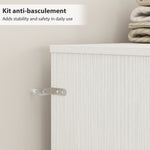 Tête de lit sur pied avec rangements, accessoire de lit 4 compartiments ouverts, 160 x 20,2 x 108,2 cm, blanc