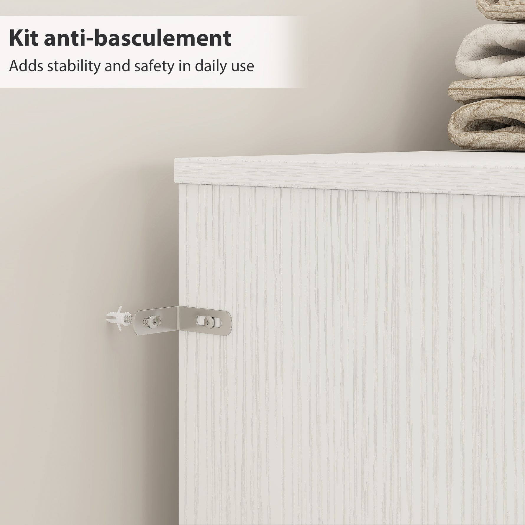 Tête de lit sur pied avec rangements, accessoire de lit 4 compartiments ouverts, 160 x 20,2 x 108,2 cm, blanc