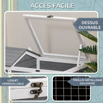 Maison enclos cage pour petit animal tortue avec 2 espaces 86 x 54 x 43 cm - bois de sapin