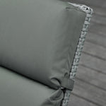 Lot de 2 Matelas pour Chaise Longue transat Bain de Soleil avec Sangles d'attache pour Jardin MATELAS
