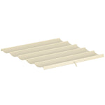 Toile de toit pour pergola tonnelle rétractable de 3 x 3 m - toile uniquement 250 x 255 cm crème