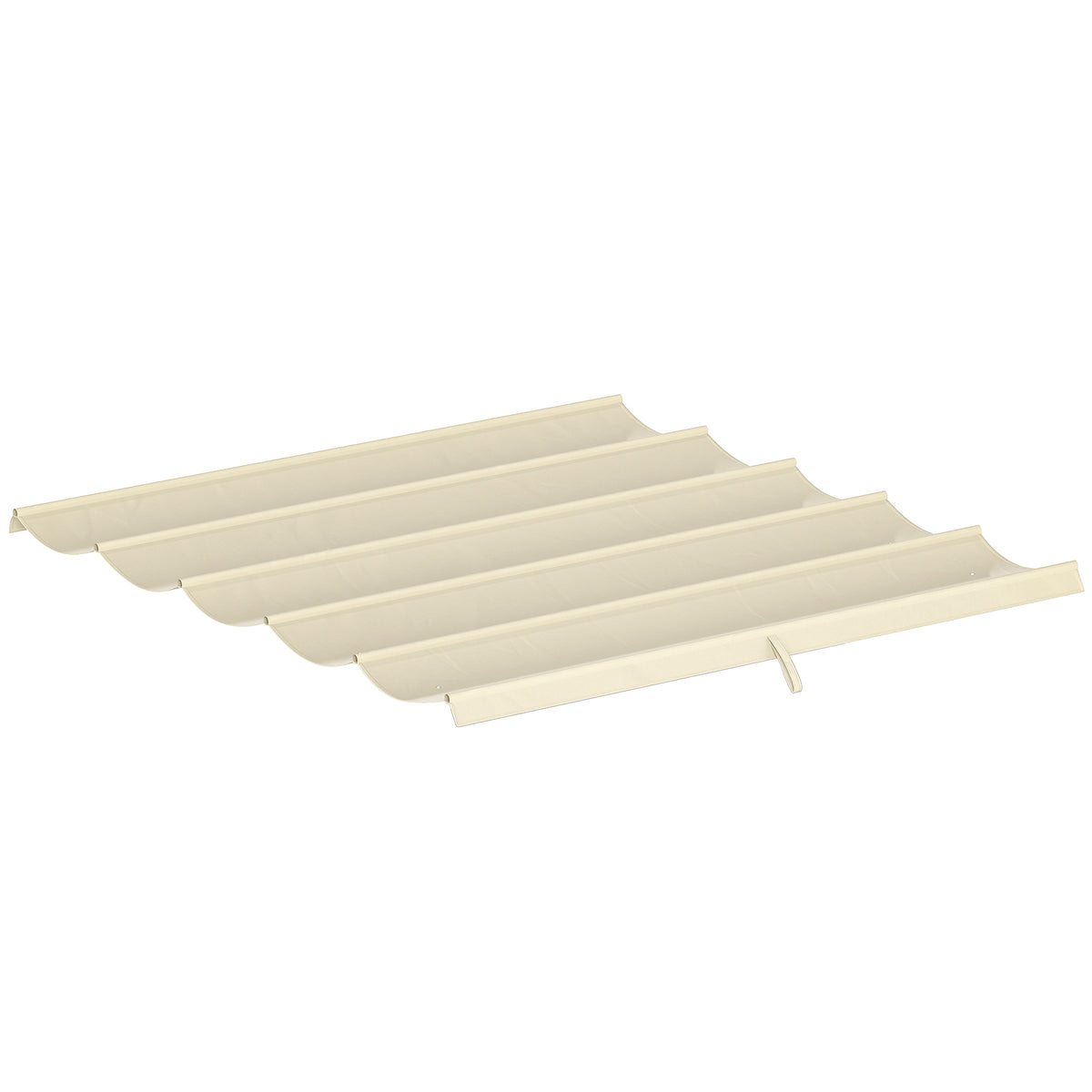 Toile de toit pour pergola tonnelle rétractable de 3 x 3 m - toile uniquement 250 x 255 cm crème