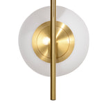 Suspension luminaire moderne, lustre plafonnier de double-tête, lumière suspendue réglable pour entrée, salon, ton doré