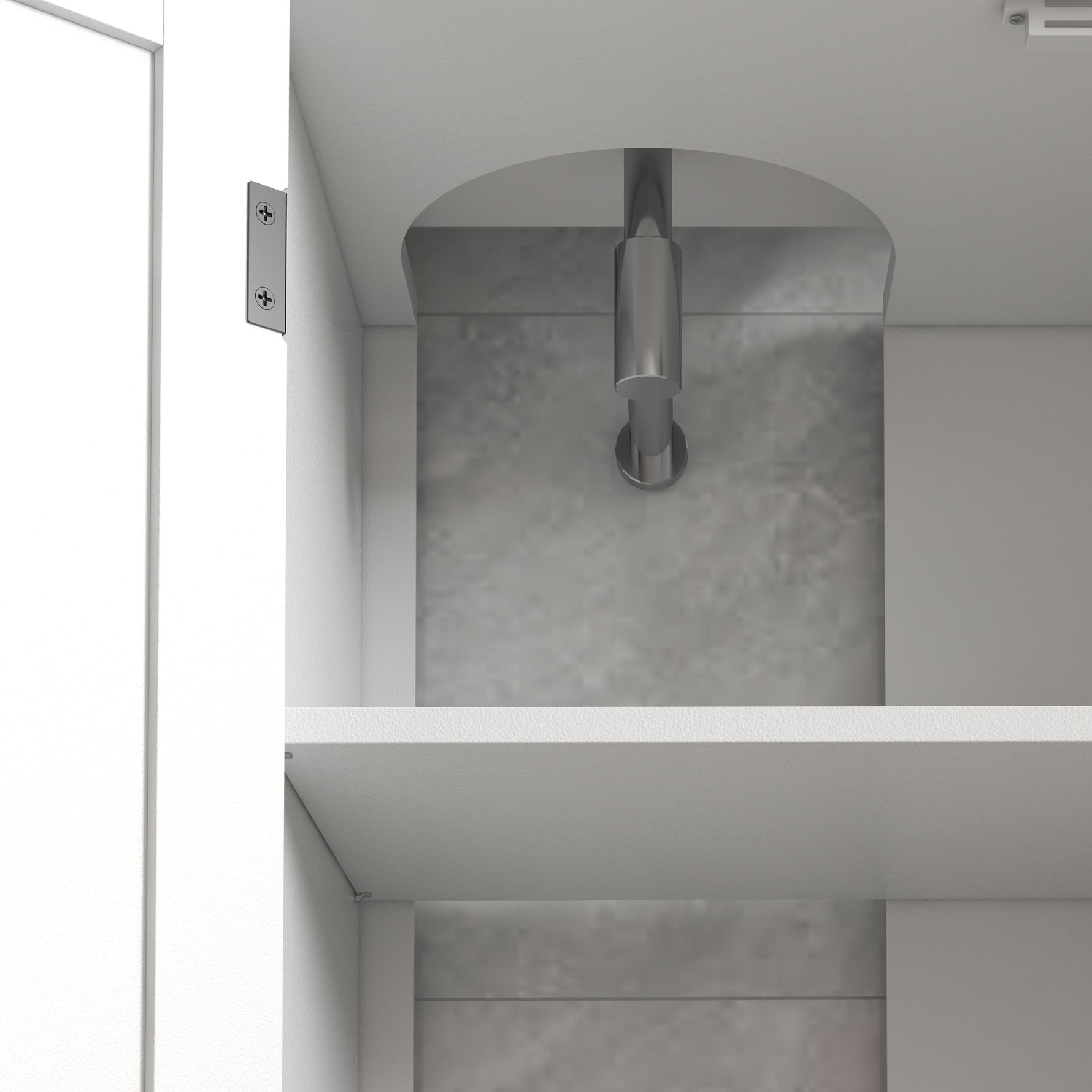 Meuble sous vasque lavabo salle de bain style classique placard 2 portes étagères réglables 90 x 30 x 60 cm blanc