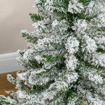 Sapin de Noël Artificiel enneigé 120H cm 200 Branches épines Imitation Nordmann Grand réalisme