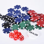 Mallette de Poker Coffret de Poker Complet avec 200 jetons 2 Jeux de Cartes + 2 clés Aluminium