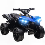 Elektrisches Kinder-Quad 6V, Elektro-ATV für Kinder, Musik und LED-Scheinwerfer, 18-56 Monate, 70x42x45 cm, Blau