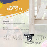 Jardinière sur Pied - Potager sur roulettes - étagère, Tablette Rabattable, Inserts d'irrigation, Feutre de Drainage