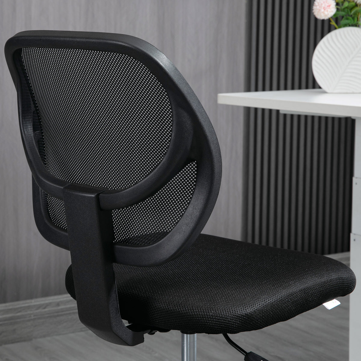 Chaise de bureau assise haute en maille hauteur réglable 50-70 cm avec repose-pied pivotant 360° noir