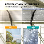 Auvent de porte toit marquise en polycarbonate auvent de porte d'entrée bord en aluminium contre la pluie et UV