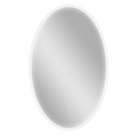 Bainugelako ispilua argiztapenarekin 80 x 50 cm, LED ispilu obalatua, lainoaren aurkakoa, 3 argi kolore, erregulagarria, gardena